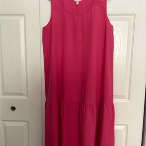 Eileen Fisher Vibrant Pink Midi Dress